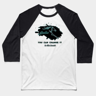 You Can Change It, Be like Horse, Be Free Baseball T-Shirt